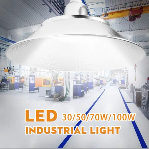 Garage Led Industrial Lighting Super Bright Fixtures Work Light AC220V150W 200W High Bay Lights Waterproof Commercial Industrial