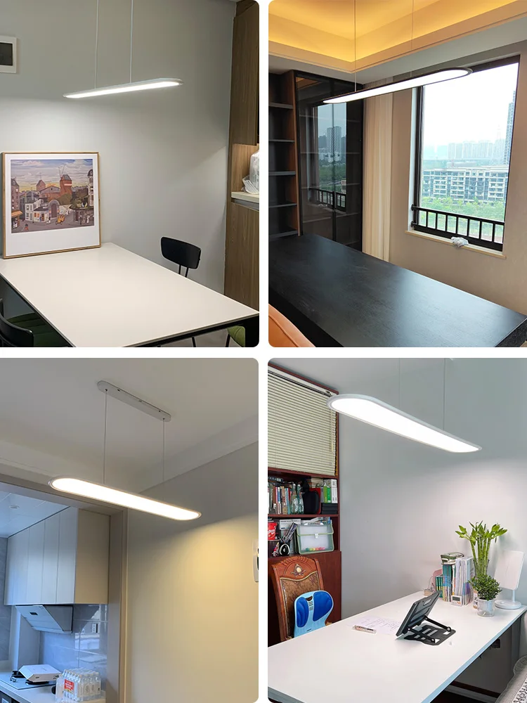 식당용 조명기구 현대식 샹들리에 산업용 조명 침실용 섬 조명 블랙 화이트 연구 책상 조명 led