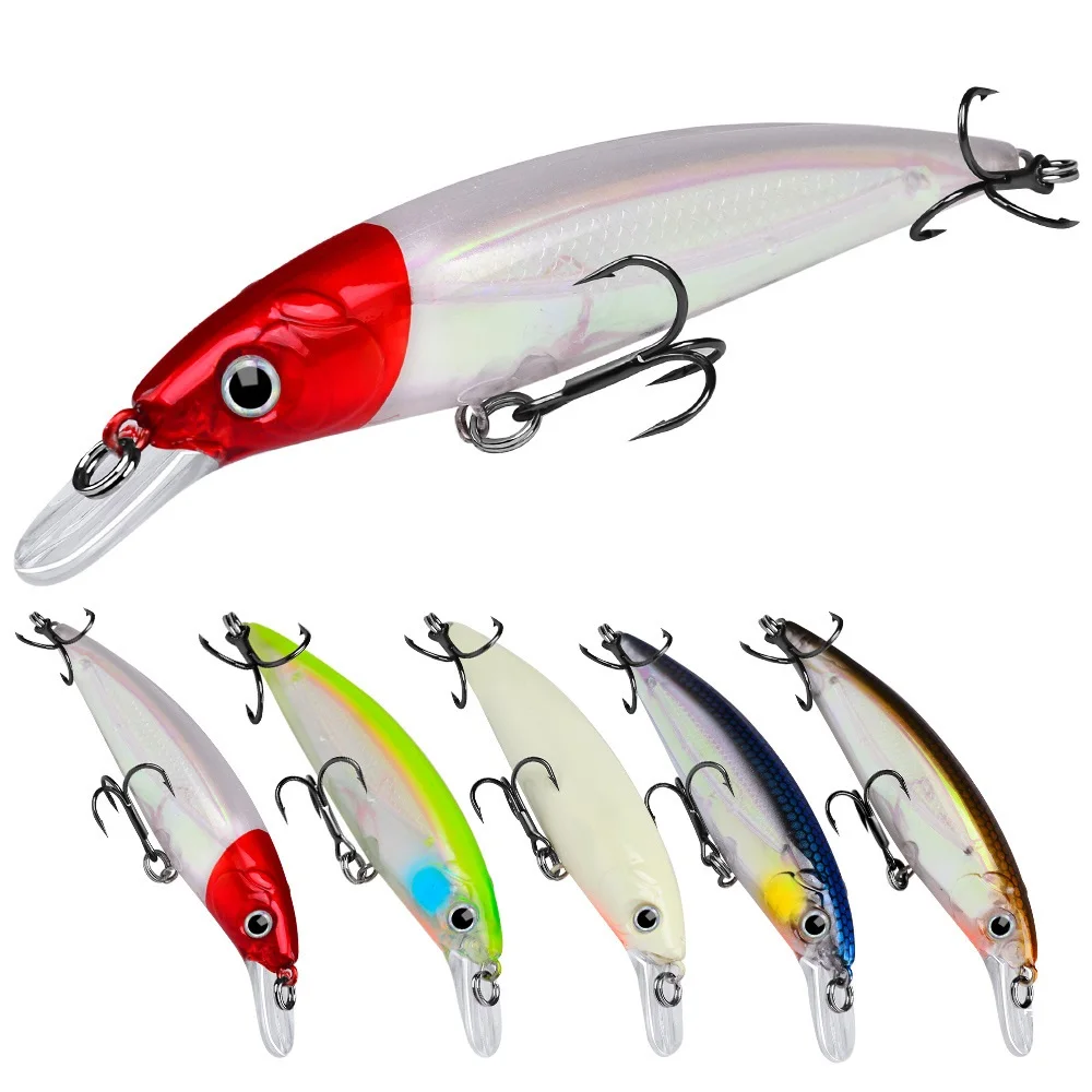 

Sea.Yolo 1Pcs Lure Minnow 9/11cm 7/14g Luminous Bionic Bait Plastic Hard Bait Fishing Accessories Sea Long-range Floating Minnow