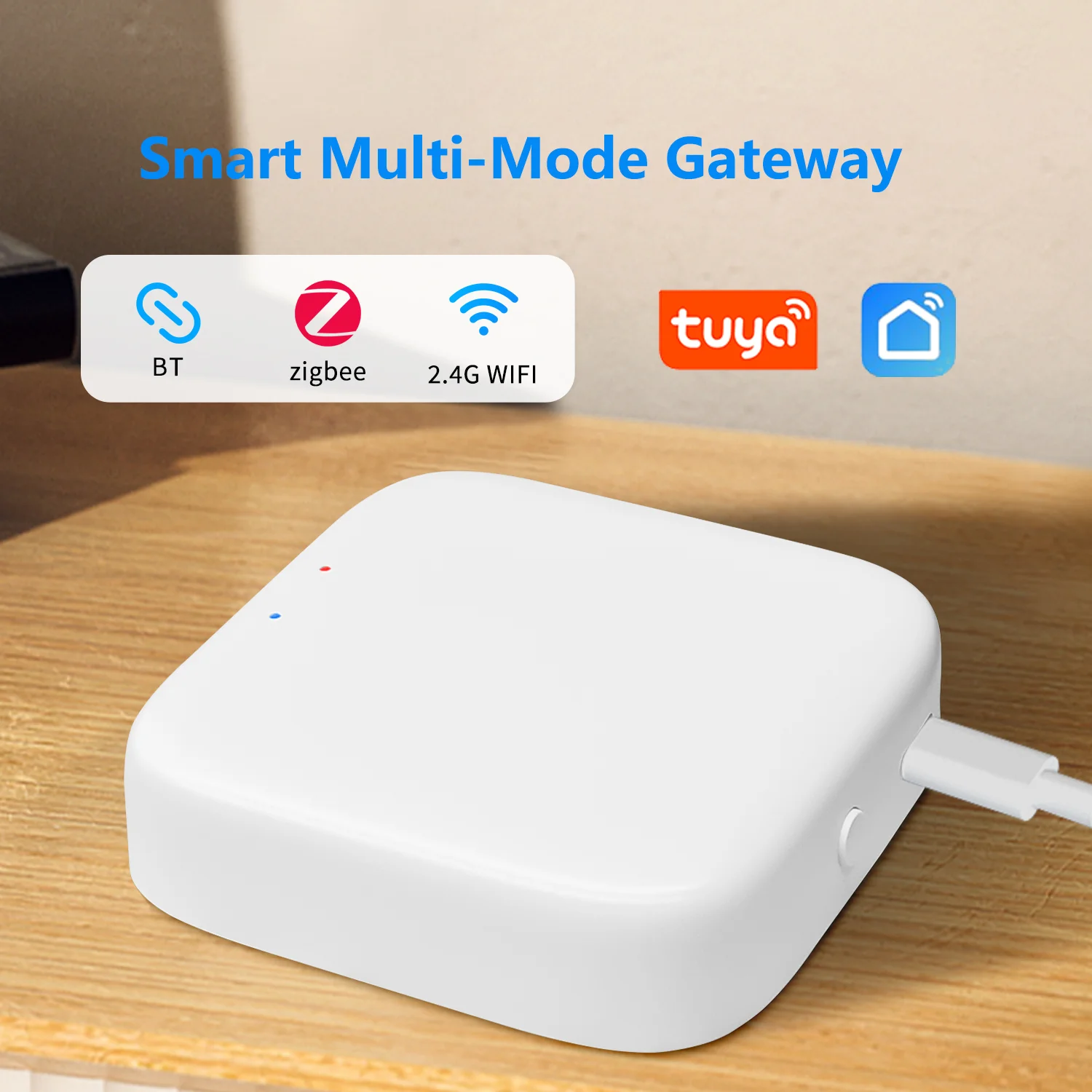 Tuya WiFi Bluetooth Multi-mode Gateway Hub Smart Home Wireless Control Hub Smart Life App Control Works With Alexa Google Home