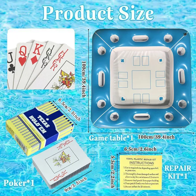 プールラフト インフレータブルライドオン 遊び 水の楽しみ 折りたたみ PVC インフレータブル ボードゲーム スナック ドリンク フローティング 夏 水泳 シーサイド ビーチ