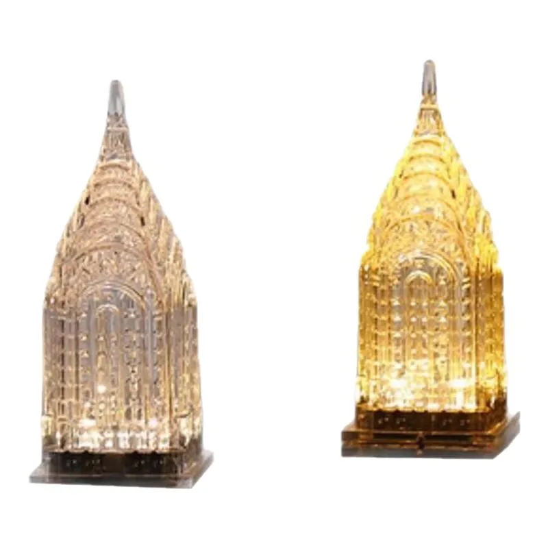 

Ambient desk lamp, living room decoration crystal acrylic night light, bedroom charging model