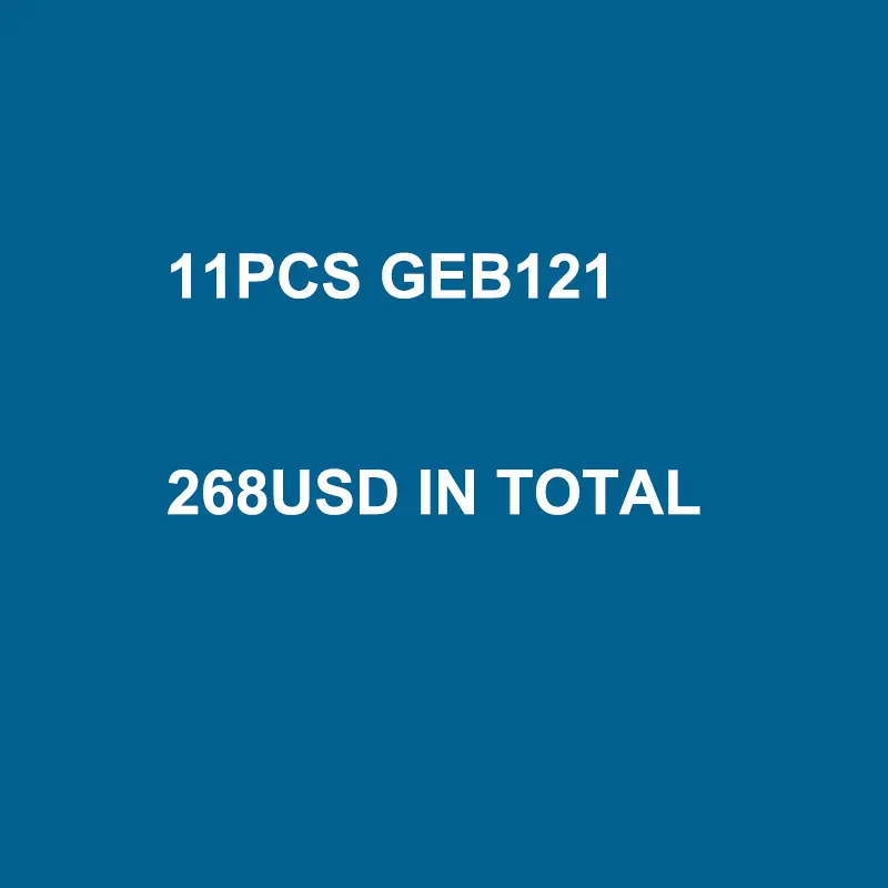 11 pièces GEB121, 268 USD au total