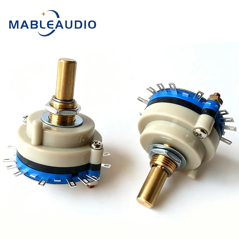 1 PCS 1X3-Gear 3-Blade/4-Blade Sealed Rotary Band Switch, D-Shank/Round Shank Shaft Length 20 mm Amplifier Accessories