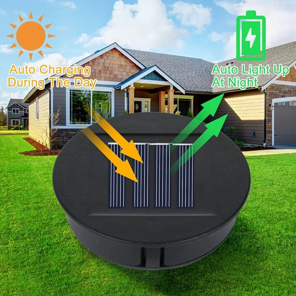 Waterproof Solar Cell Box for Projection Lanterns 8cm Diameter Outdoor Garden Decor Easy Install Solar Light Accessory Luz Solar