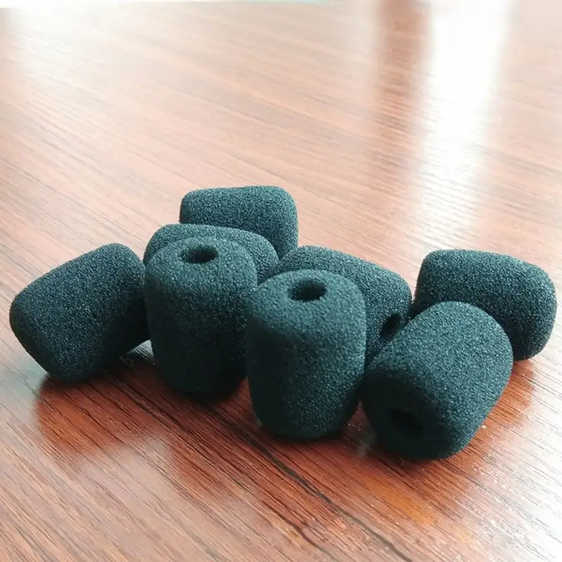 5PCS Black Microphone Headset Foam Sponge Windscreen Mic Cover New Dropship