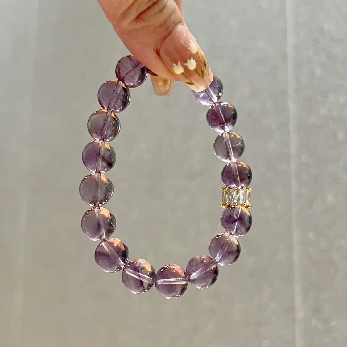 

2025 New Natural Brazil Amethyst Transporter High-grade Sense Bracelet Luckier Business First Jewelry for Girlfriend