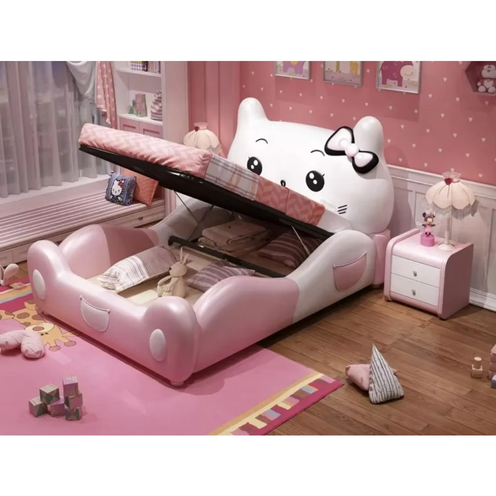 أثاث غرفة نوم الأطفال مجموعة سرير خشبي أثاث تخزين منزل خشبي سرير أطفال سرير أطفال