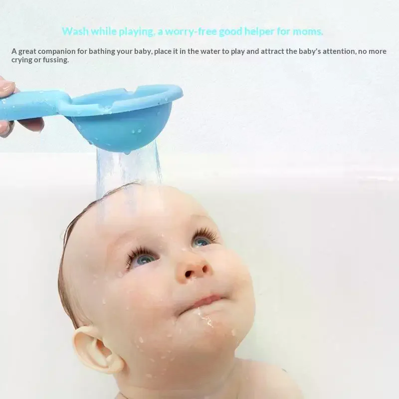 Rainbow Windmill Toddlers Bathing Sucker Water Spray Toy Colorful Waterwheel Baby Bath Toys Set Shower Sprinkler Toy