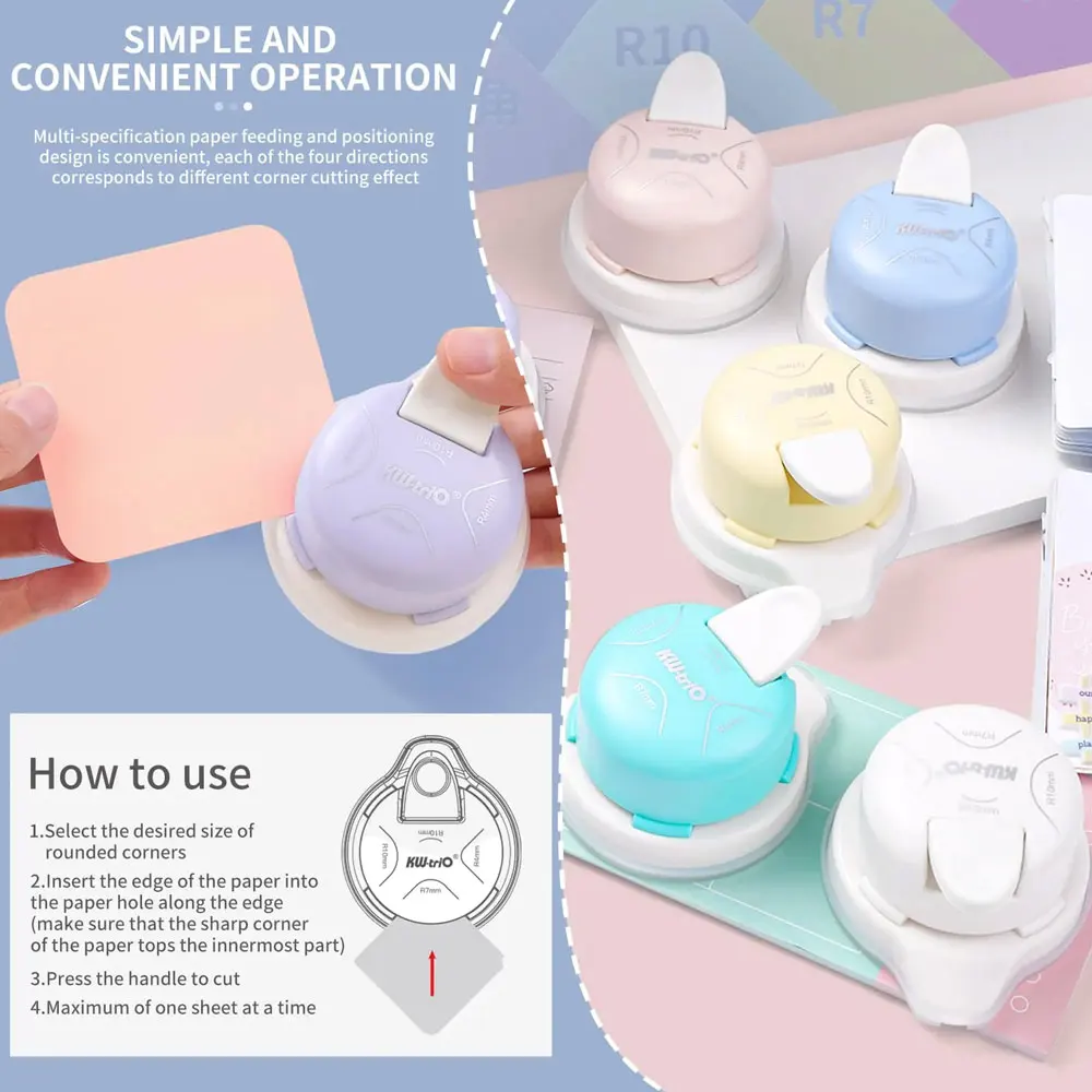 4 in 1 multi-function corner rounder multi-function เครื่องตัดมุมคู่มือมุมขวารอบขอบการ์ดขนาดเล็ก puncher diy เครื่องตัด