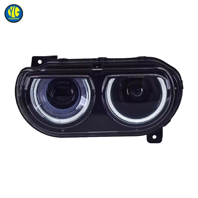 Für Dodge Challenger Scheinwerfer 2008 2014, Front Licht Upgrade LED RGB Version Scheinwerfer Blinker Auto Zubehör Kopf Licht