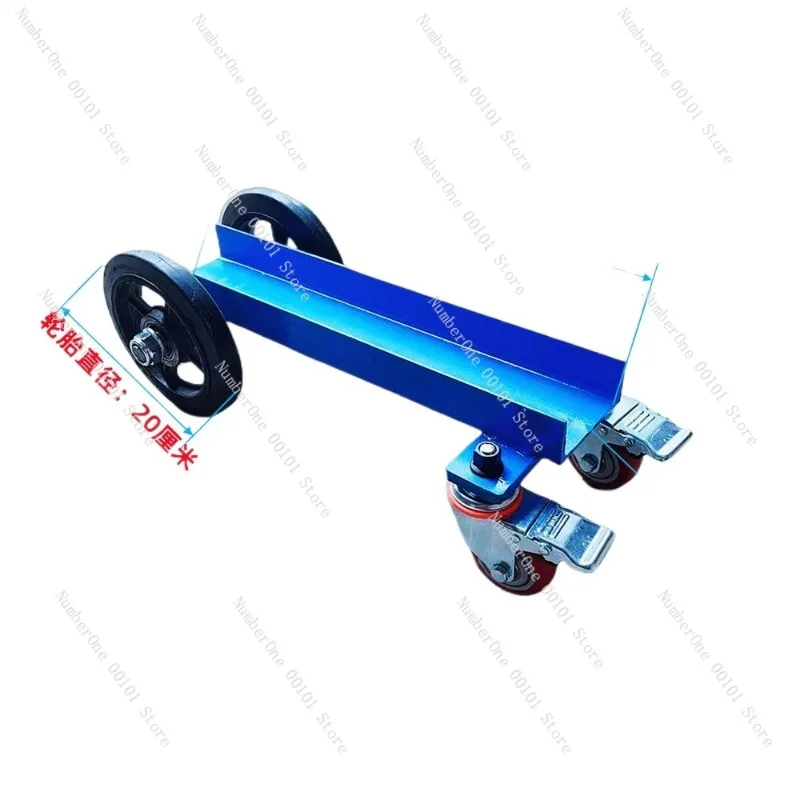 Glass handling cart Folding small workers push stone artifact trolley Transport pulling tool Door and window push cart