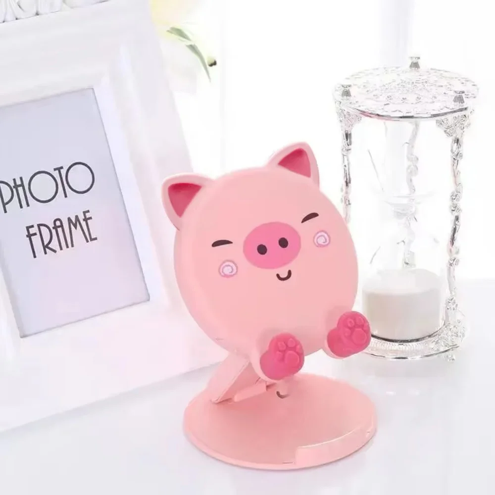 Phone Bracket New Cartoon Cute Folding Portable Multi-Function Mobile Phone Holder Adjustable Tablet Stand Tablet  Artifact Gift