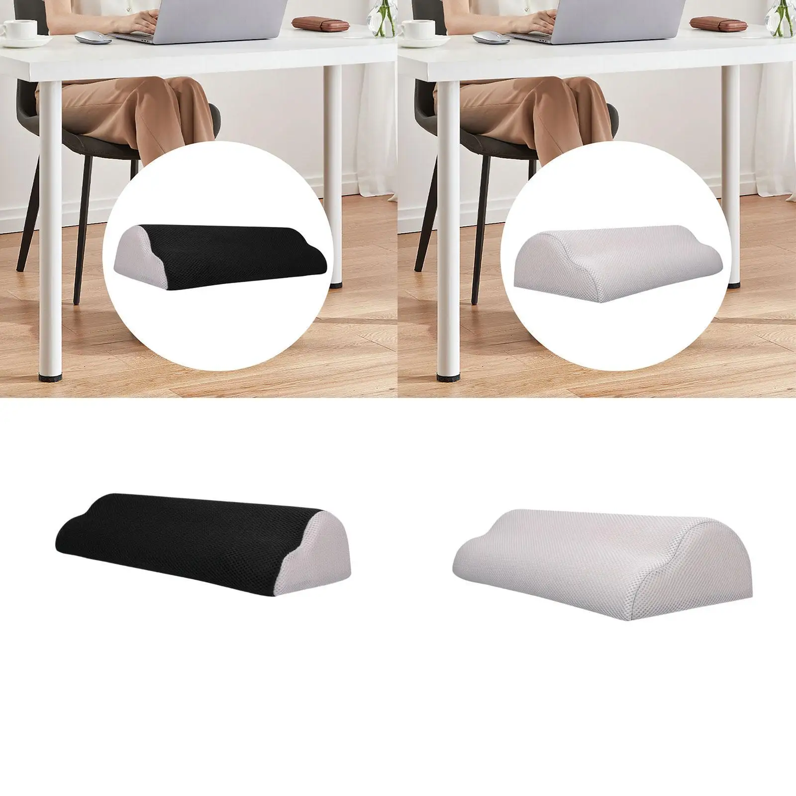 

Подставка для ног под столом под столом Подставка для ног из мягкой пены Портативный съемный чехол Офисный табурет для ног Подушка для ног, для дома