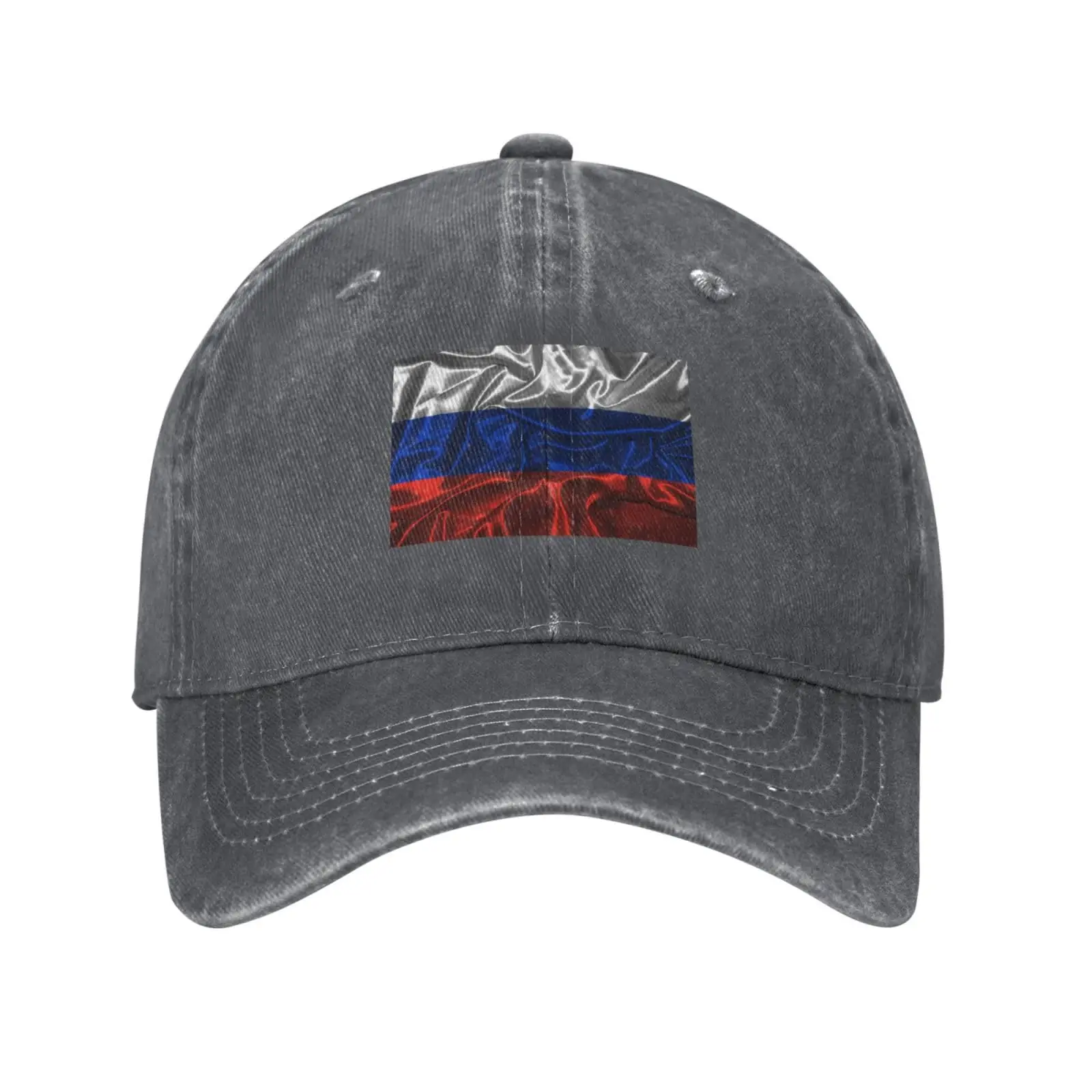 

Silk Style Flag of Russia Baseball Cap for Men Women Vintage Trucker Hat Golf Hats Dad Hat