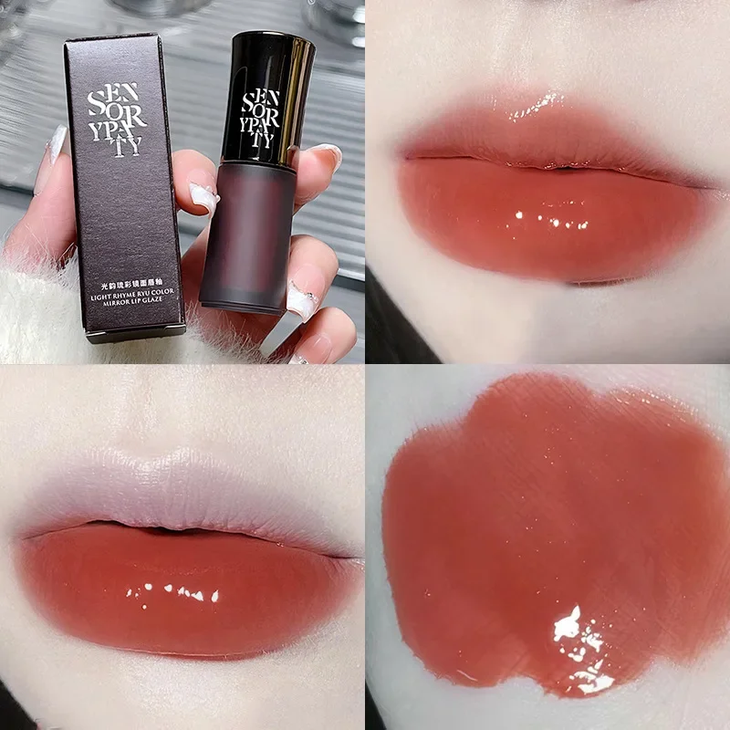 Sensorische Party Lippen glasur sensorische Party Wasser Licht Spiegel feuchtigkeit spendende Lippen Farbfilm bilden schnell trocknenden Lippenstift Frauen Make-up