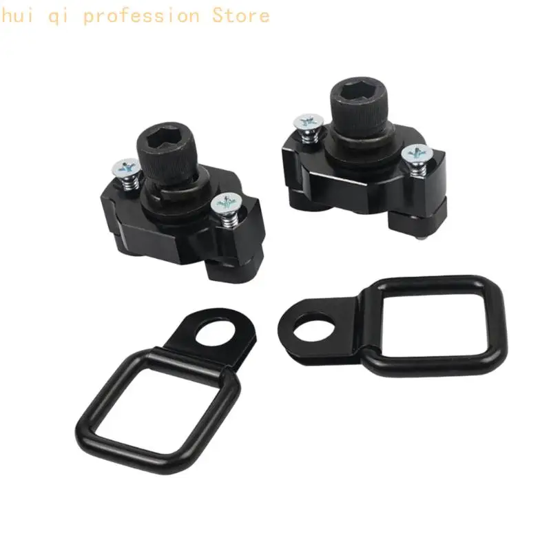 2/4-teiliges UTV-Ladungskontroll-Hardware-Kit, D-Loop-Zurrpunkte aus Aluminium mit T-Nut-Muttern für Werkzeuge, Ausrüstung und – Detail 10