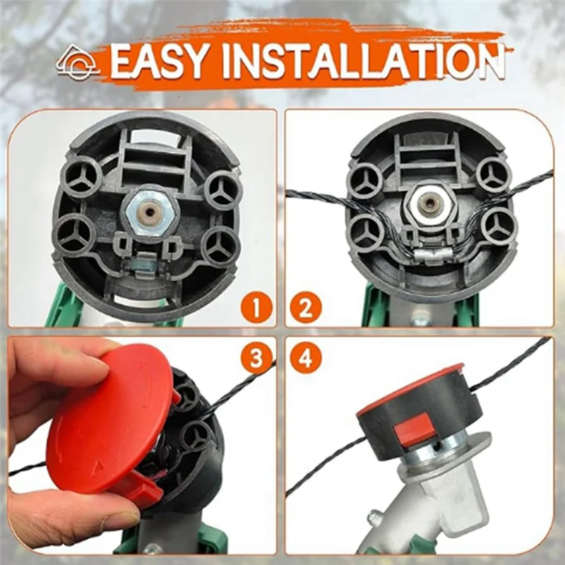 

Подходит для линии косилки AFS23-27 F016800431 и F016F04841, шляпа газонокосилки, веревка для кошения-ABAJ