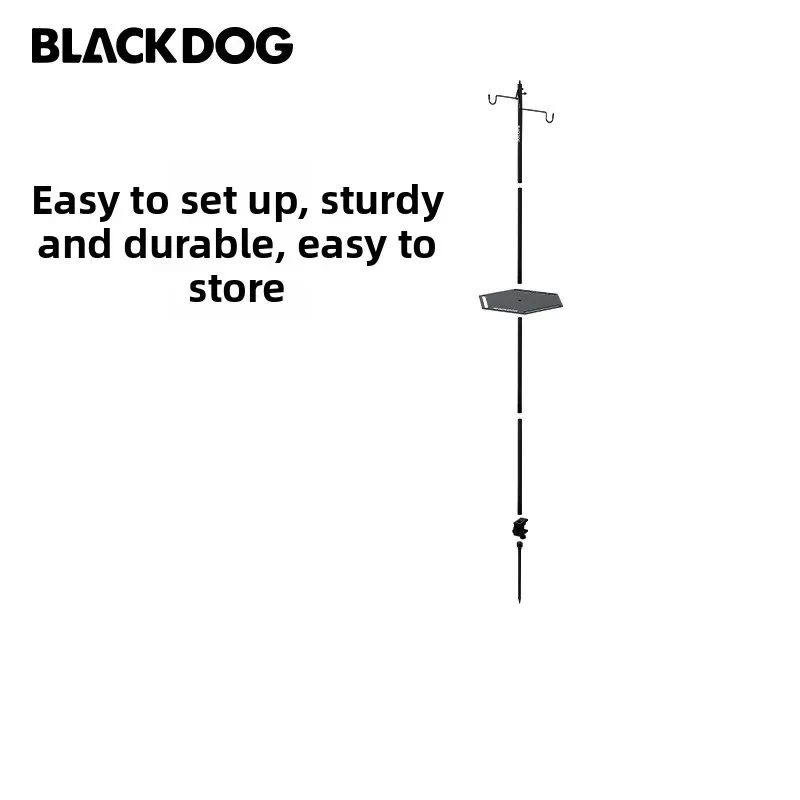 BLACKDOG Outdoor Light Stand Detachable Aluminium Alloy Portable Camping Lamp Holder Camping AccessoriesLight Pole Lighting