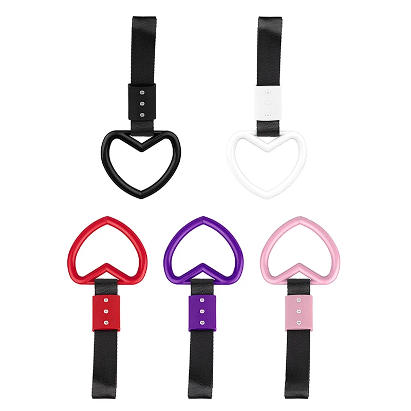 Train Bus Handle Hand Strap Heart Styling Drift Charm Strap Drift Auto Accessories Car Strap Car Decoration Warning Ring