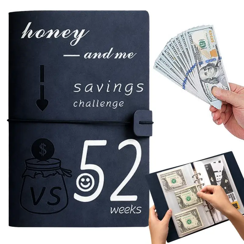 Home Money Saving Challenge Binder Easy Cash Reusable Fun Budget Book Money Planner Savings Challenges Cash Organizers