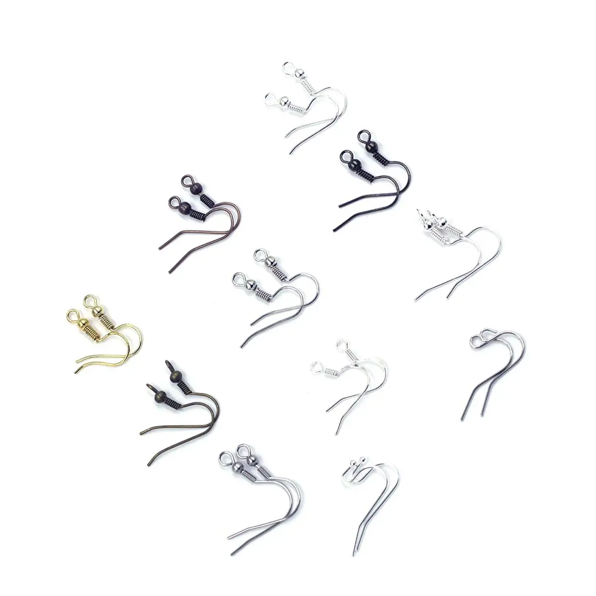 500PCS Multicolor Ear Hooks Wholesale Earrings Making Accessories DIY Handicrafts Earwire Gift Jewelry Supplies Material Pack