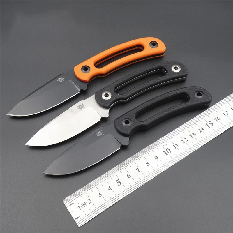 

1 Piece Sanrenmu 7132 Fixed Blade Knife Straight Blade Knife 8Cr14mov Blade with Knife Sheath for Self-defense Hunting Tool