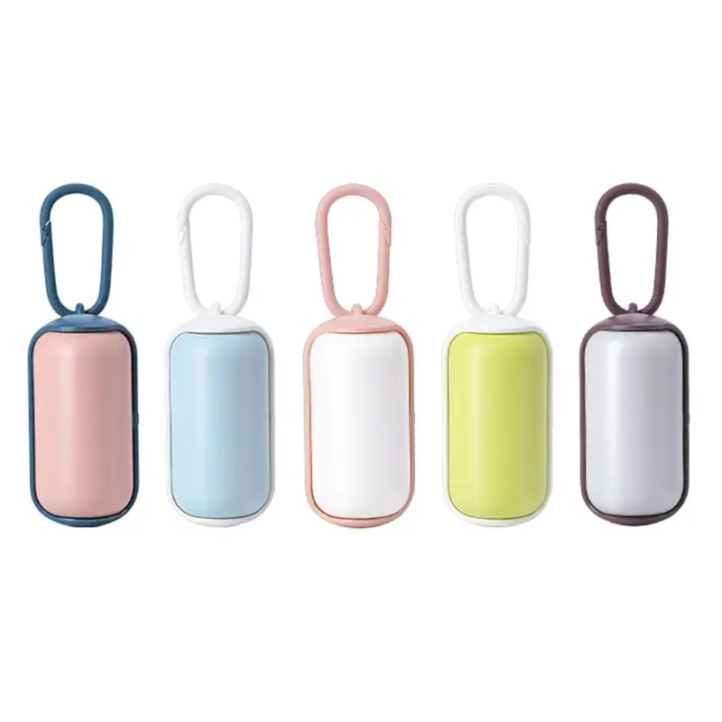 Caja almacenamiento 15 bolsas basura portátil para caminar con perros, soporte multiusos para mantener limpio, práctica