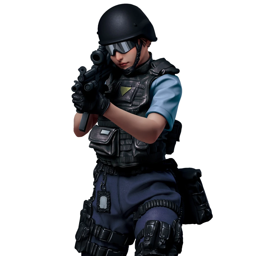 OceanCosmos miniatures, Original, Counter Terrorism Response Unit, Hong Kong police, girl, Resin unpainted Model kit figure GK