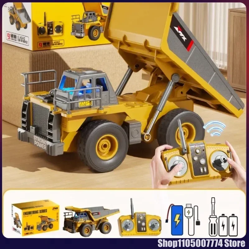 20CM RC ダンプトラック ライトサウンド付きリモコン鉱山トラック 子供用教育建設車両おもちゃギフト