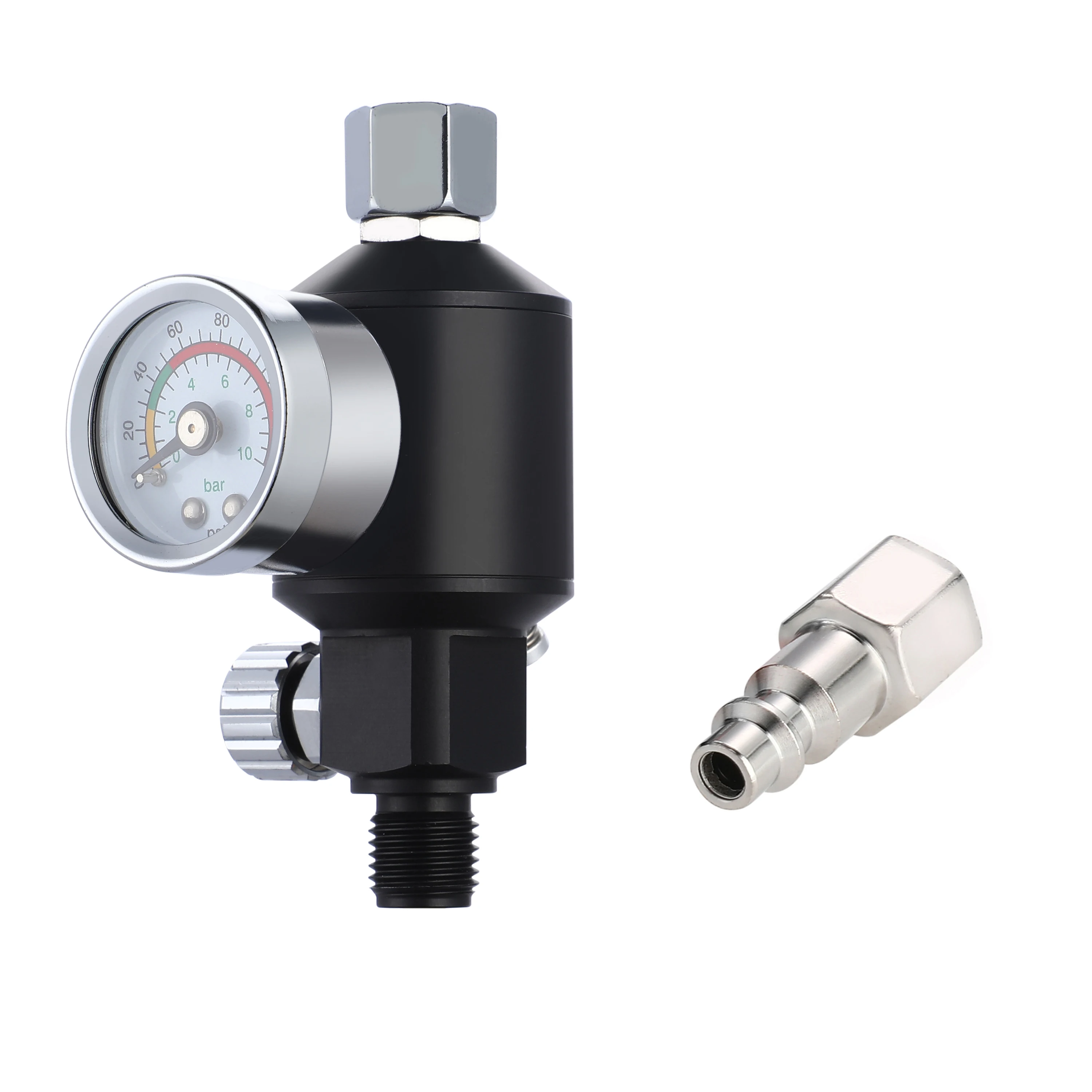 PRF-1 2-in-1 Spray Gun Pressure Valve, Integrated Oil And Water Filter Air Pressure Regulator, For Home Pneumatic Tools