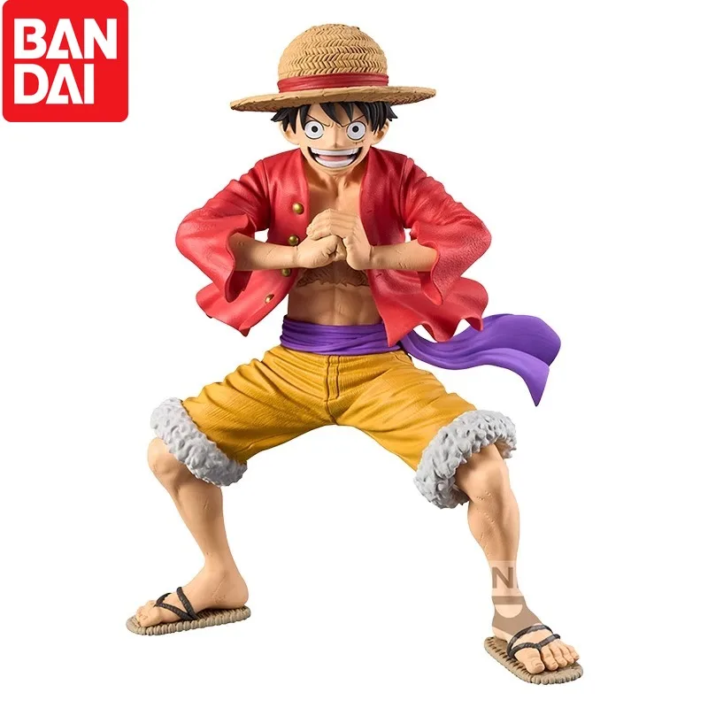 One Piece Grandista Luffy 2.0 Fists Crouching Animation Character Peripheral Trendy Ornament Model Gift Collection in Stock