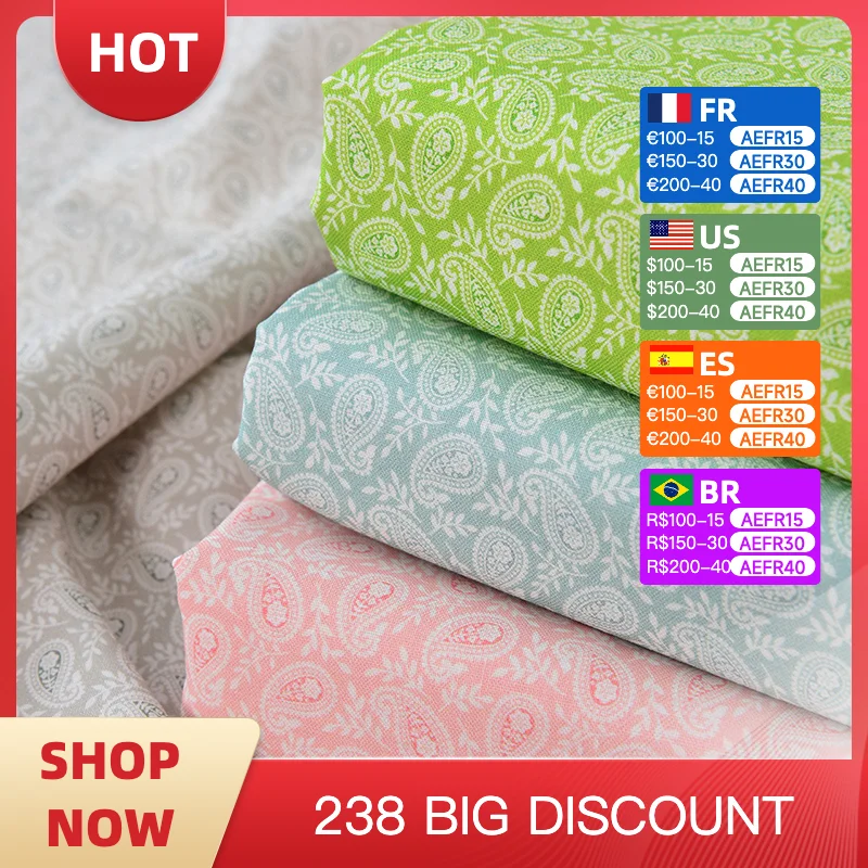 

100%Pure cotton poplin fabric digital printing hand sewing DIY clothing shirts dresses sling throw pillow tablecloths fabric
