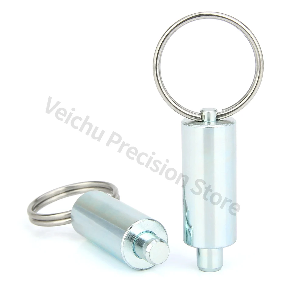 Vendas diretas da fábrica, vcn237, pino de localização de mola de anel de tração, tipo de anel de tração de pino de posição lisa, pino de tração de mola de estribo