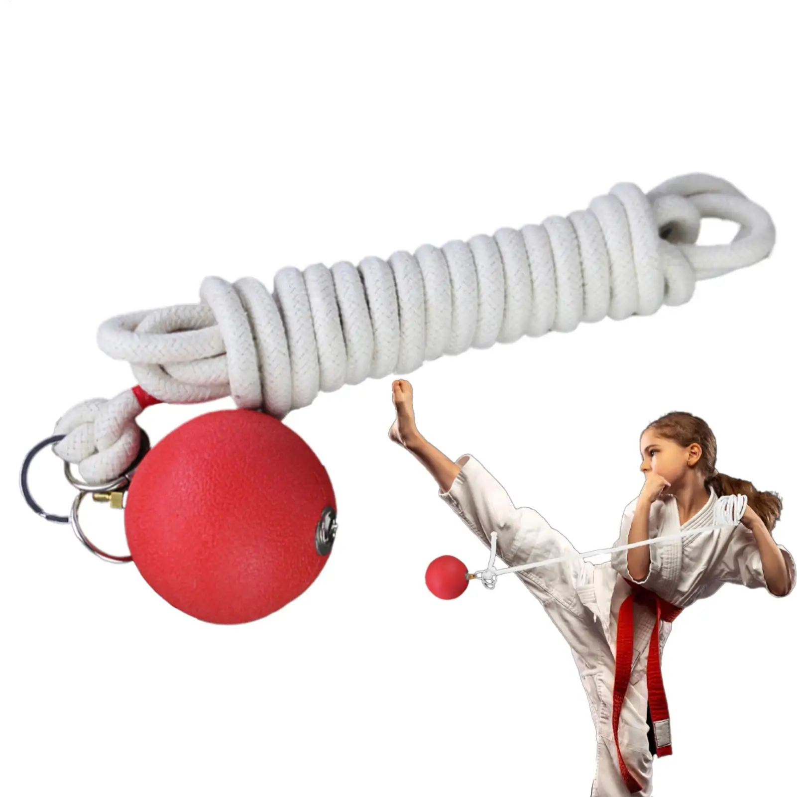 Rope Dart Hammer Ball Rope Dart Rubber Weight Practice User-Friendly Fitness Equipment Martial Arts Chinese Traditional Trainer