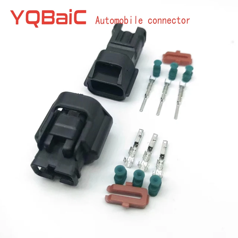 3P 1.2mm Waterproof Car Connector Wiper Spray Bottle Motor Male And Female Plug 7182-8730-30/7283-8730-30