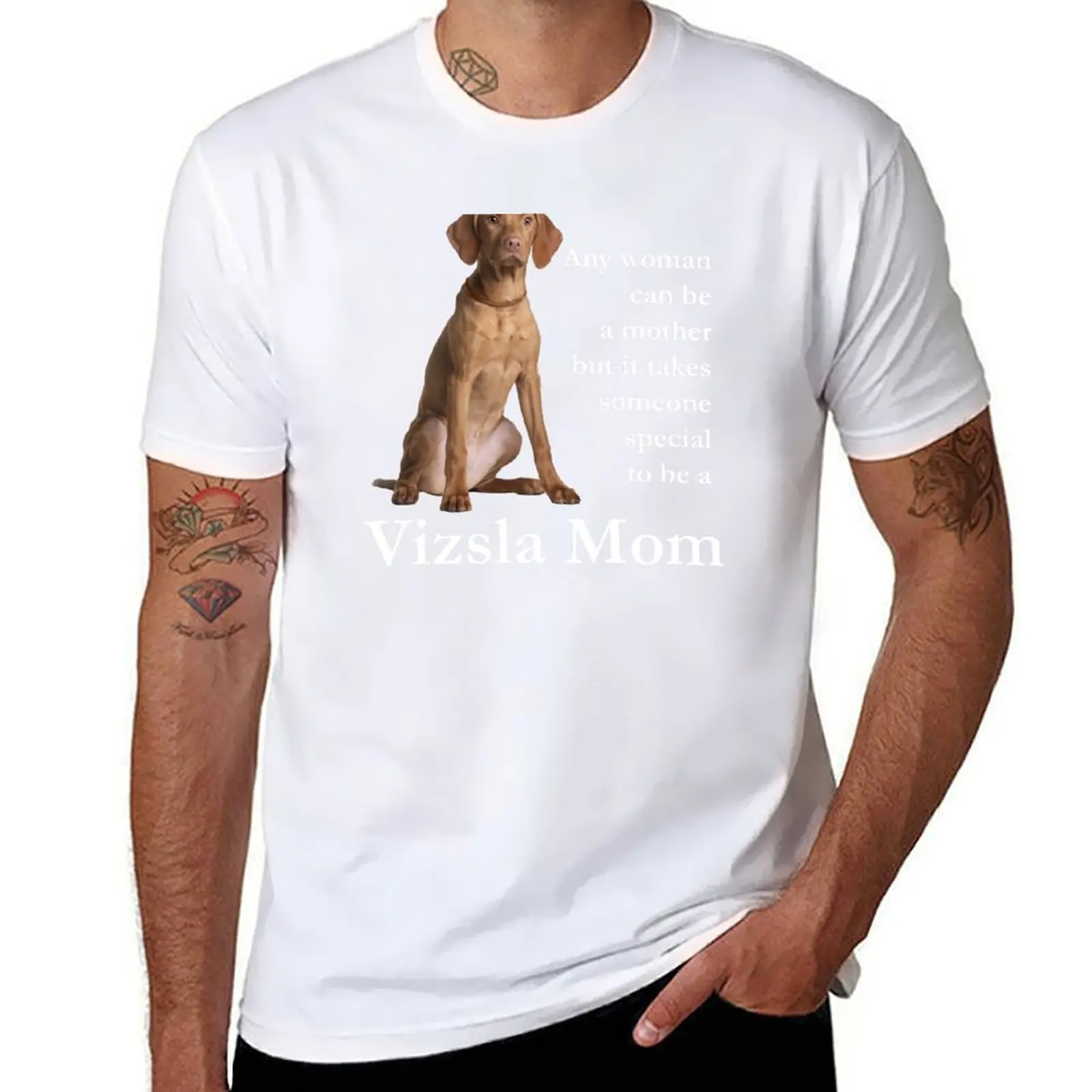 

Vizsla Mom T-Shirt anime t shirts oversize man t shirt graphic T-Shirt