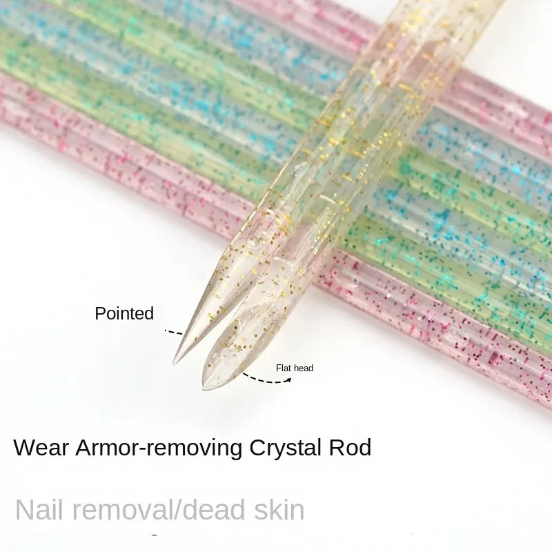 Stylo à points pour Nail Art, poignée en cristal, applicateur de strass et outil de cire pour décoration de pierres précieuses 3D, Kit de manucure, ensemble de fournitures pour ongles