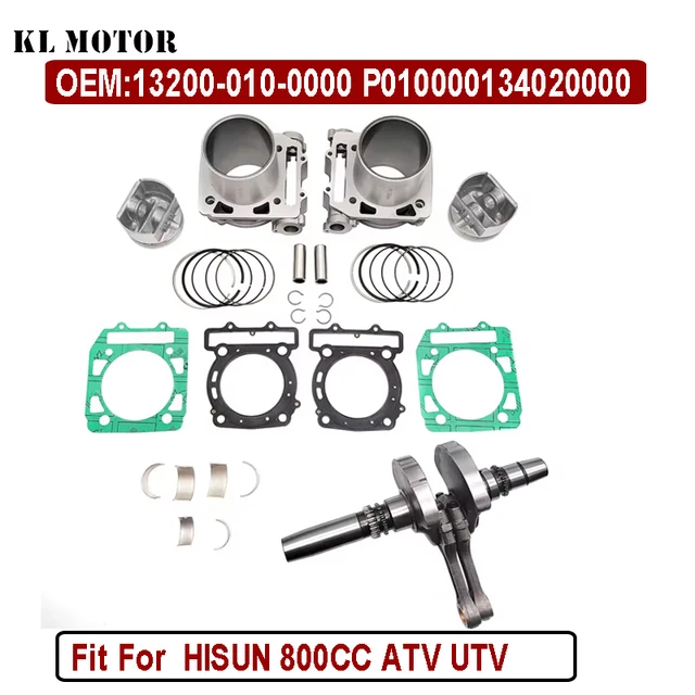 Zestaw cylindrów wału korbowego HISUN 800 łożysko ślizgowe zestaw silnika do HISUN 800CC ATV UTV QUAD GO KART 13200-010-0000