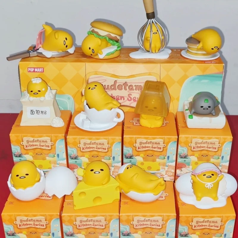 Gudetama Yolk Lazy Eggs The Zodiac Series Blind Box Desktop Collect Ornament Action Figure Kids Birthday Constellation Gift