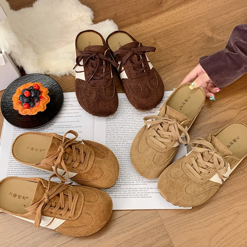 

Platform Sport Shoes Woman Casual Sneakers Flats Slippers Lace Up 2025 New Trend Brand Designer Summer Shoes Loafers