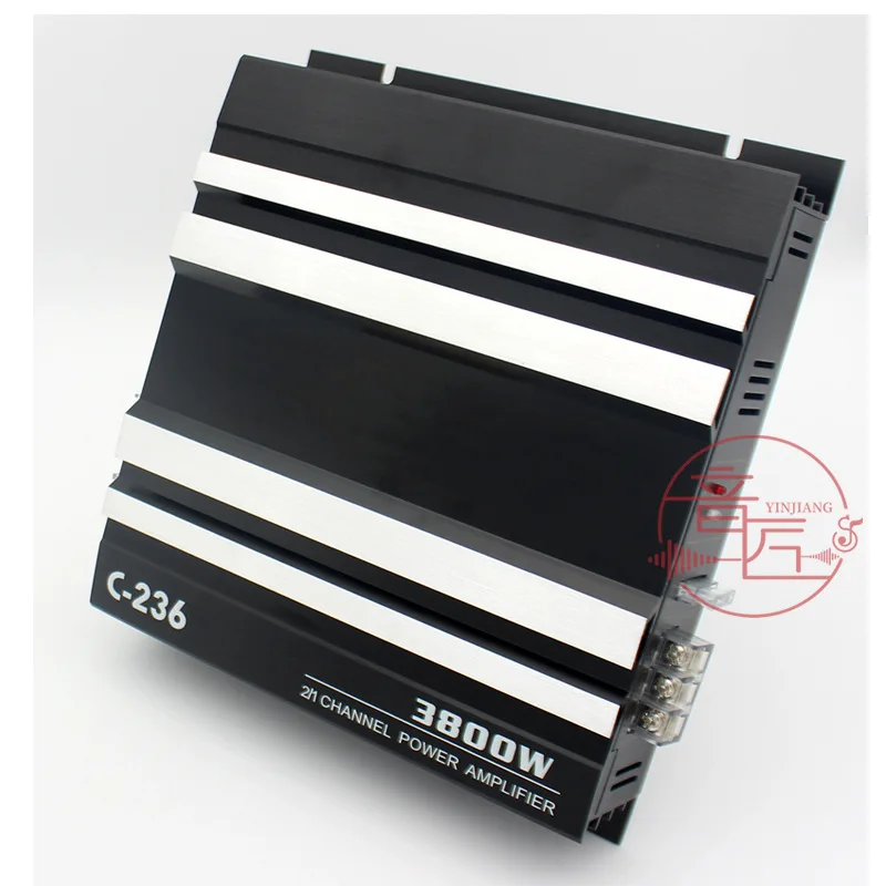 Car Power Amplifier 2-way C-236 Power Amplifier 3800W Car Power Amplifier Pushes Car Woofer