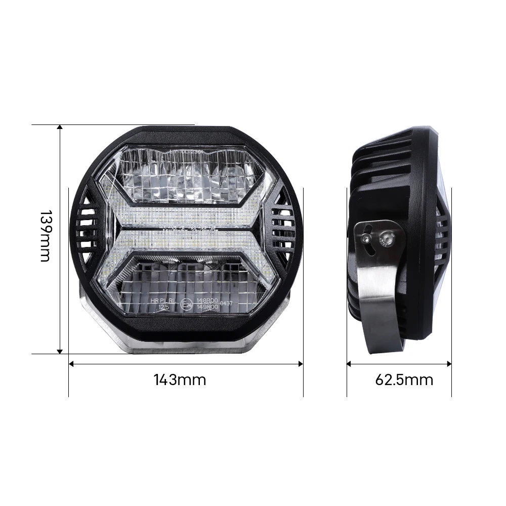 1Pair E-mark 5.7 Inch LED Work Lights 84w 12V 24V Flood Light Bar for Truck Pickup Off Road 4x4  ATV UTV Boat Auxiliary Light