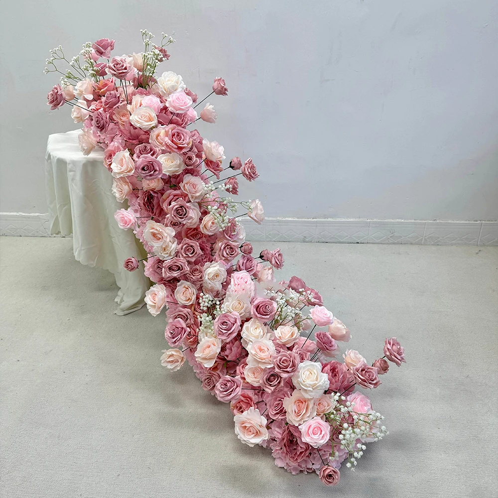 Rangkaian Bunga Mawar Buatan P - Home Decor Garland ulasan dan harga