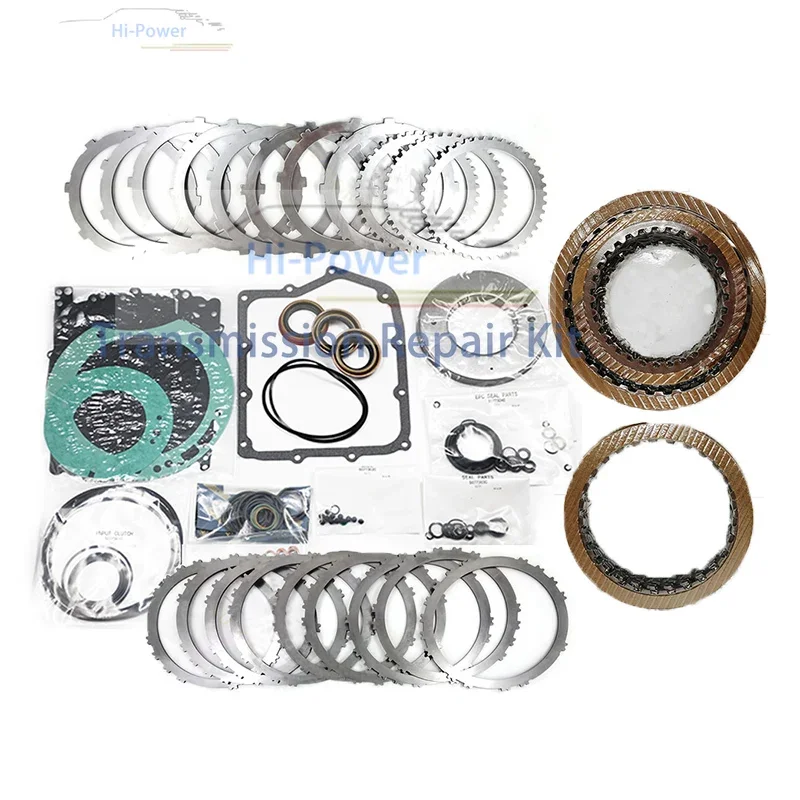 

62TE Transmission Master Overhaul Seals Kit Gaskets + Friction Steel Plates For VW Chrysler Dodge Car Accessories Clutch Disc