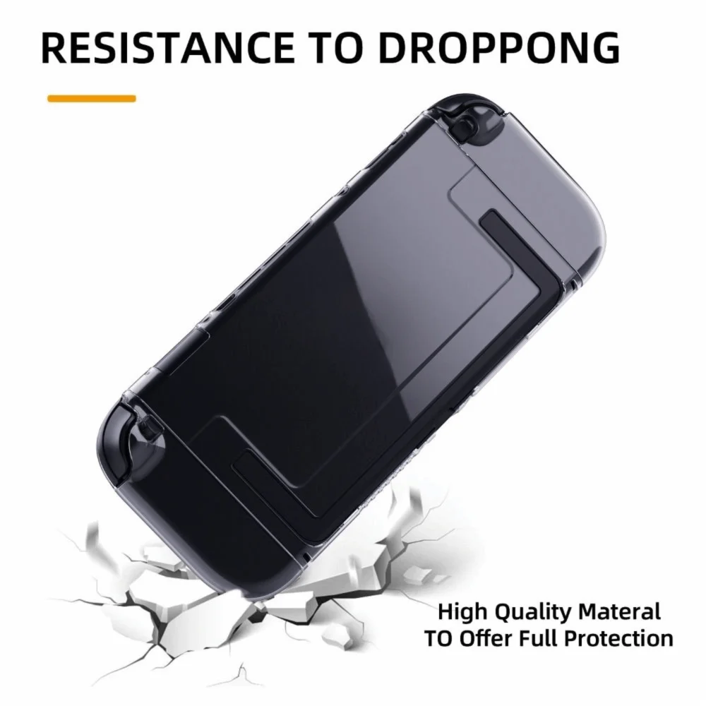 TPU Dockable Case Crystal Detachable Protective Cover Accessories Anti-Scratch Game Console Shell for Nintendo Switch 2 Joycon