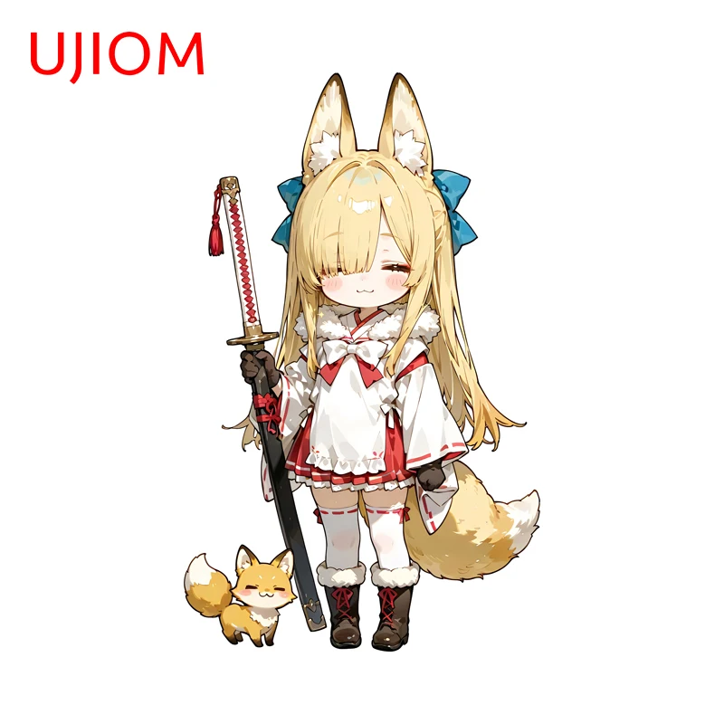 Home Bathroom Floor Tiles - UJIOM Mini Cute Furry Girl Wall