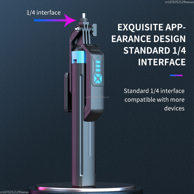 شاومي-عصا سيلفي من سبائك الألومنيوم ، حمالة بأربعة أرجل ، شحن USB ، بلوتوث ، دوران 360 درجة ، PTZ محمول باليد ، 1.8 متر