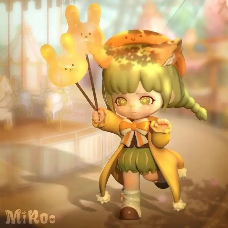 Genuíno em estoque miroo circo carnaval série caixa cega pequena raposa ornamento na moda decoração de mesa presente de alta qualidade