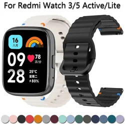 22mm Ocean Silicone Strap for Xiaomi Redmi Watch 5 Active/Lite Correas Bracelet for Redmi Watch 3Active 3Lite Band Accessories